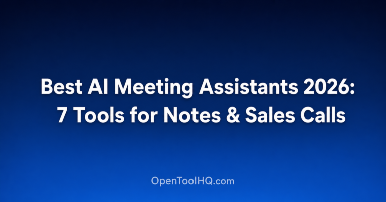 Best AI Meeting Assistants in 2026: 7 Tools for Notes, Summaries, and Sales Calls