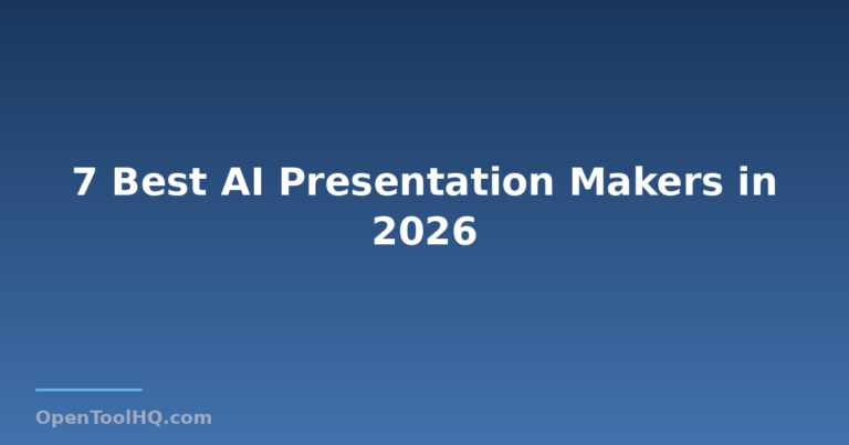 7 Best AI Presentation Makers in 2026: Top Tools for Fast, Polished Decks