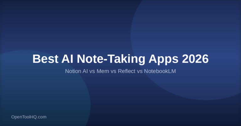 Best AI Note-Taking Apps 2026